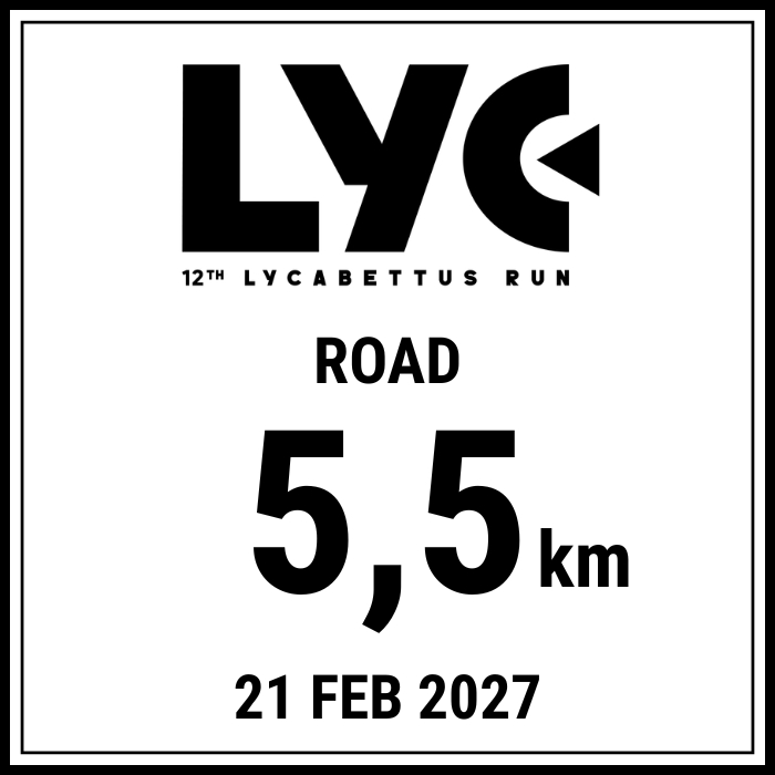 12th Lycabettus Run – Road – 5,5 km